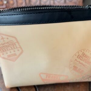 MAC Cosmetics Beige and Black Toiletry Bag